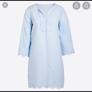 J CREW NWT SCALLOPED TUNIC COVER-UP